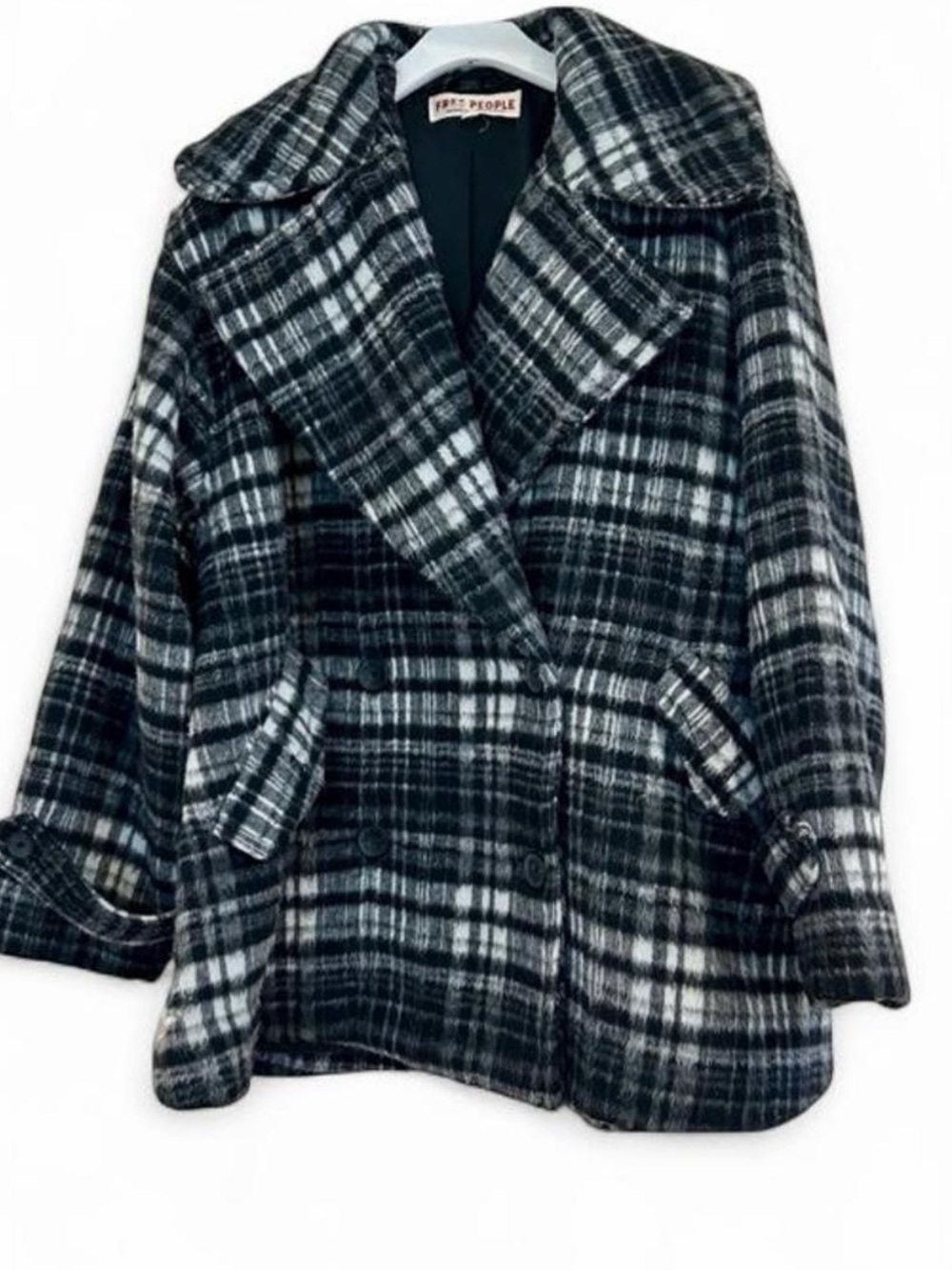 FREE PEOPLE Highlands Wool Peacoat Size Small (runs large)